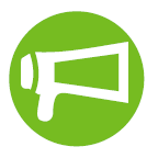 Megaphone Green