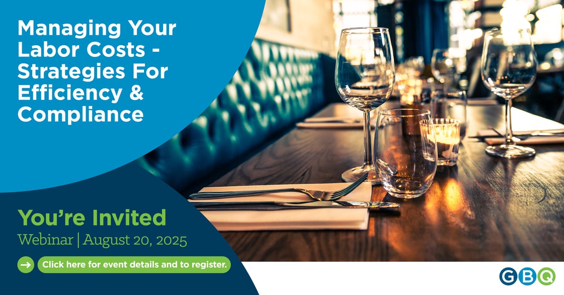 Restaurant Master Class | Managing Labor Costs | GBQ CPAs